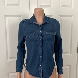 Stretch Denim button up shirt